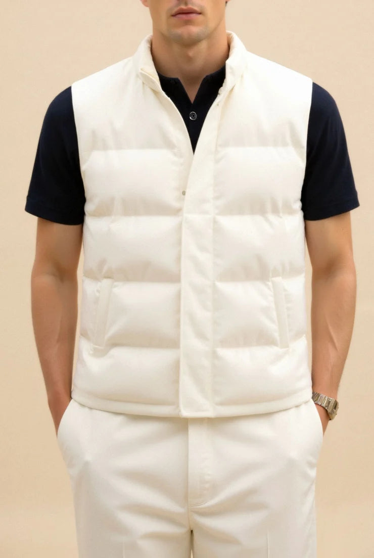 White Padded Vest 