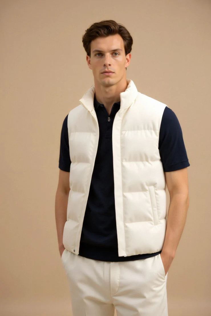 White Padded Vest 