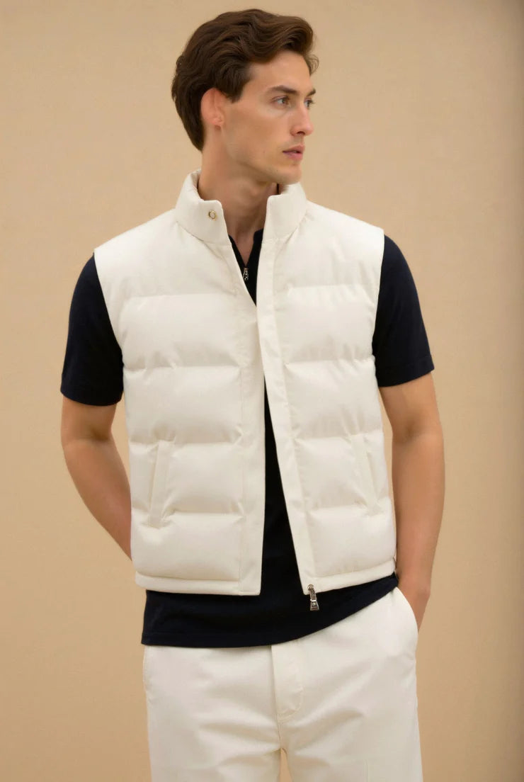 White Padded Vest 