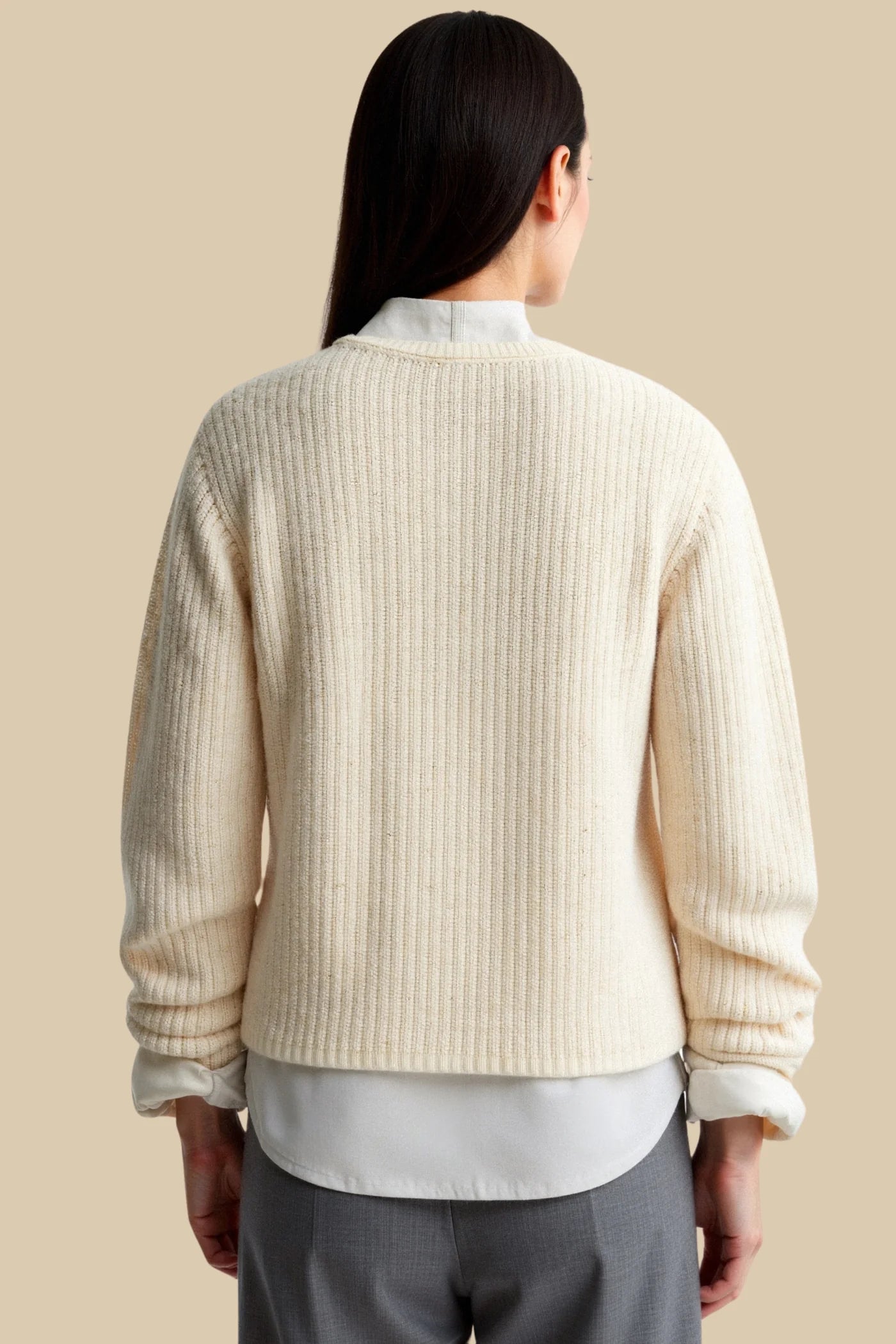 Knitted Sweater with Buttons