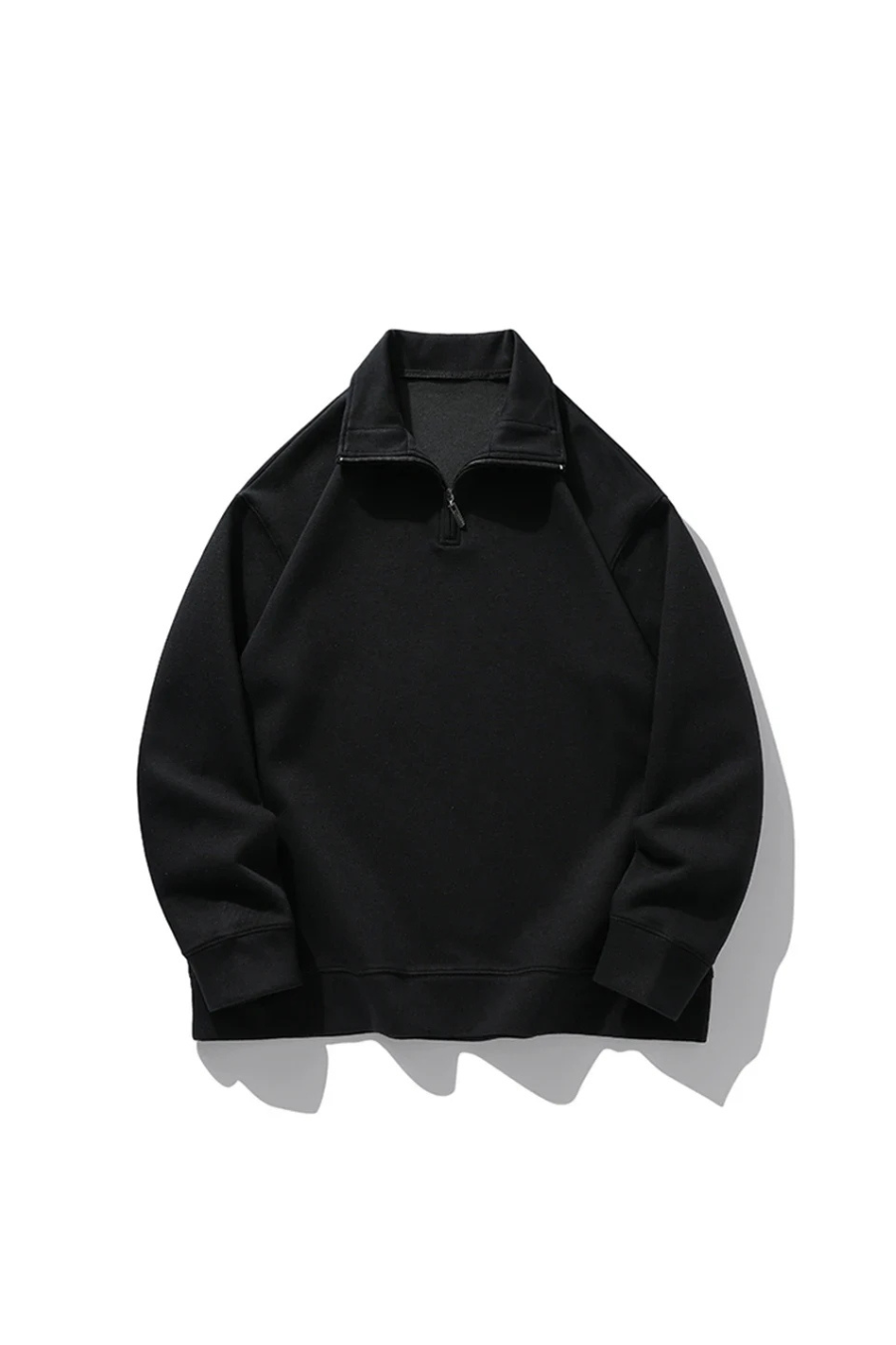 Minimal zip-up sweatshirt